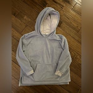 Gap Kids Girls Fleece Hoodie, Light Blue, Size M